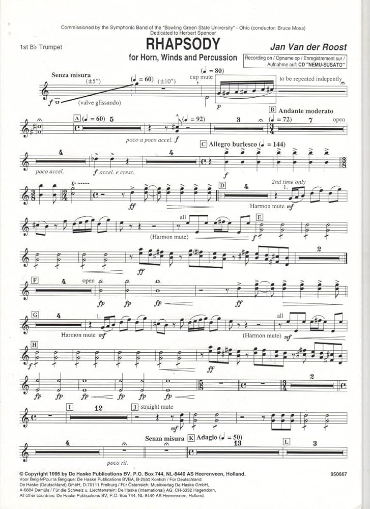● ブラスバンド楽譜 ファンデルロースト / Signature ○ ブラスバンド楽譜 ファンデルロースト / Signature